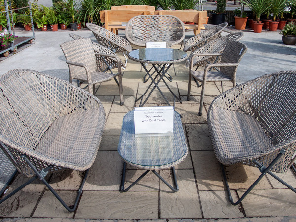 Faux rattan garden sets - bistro dining and garden relaxation.