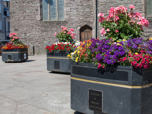 Working with Brecon Town Council to brighten up the town.